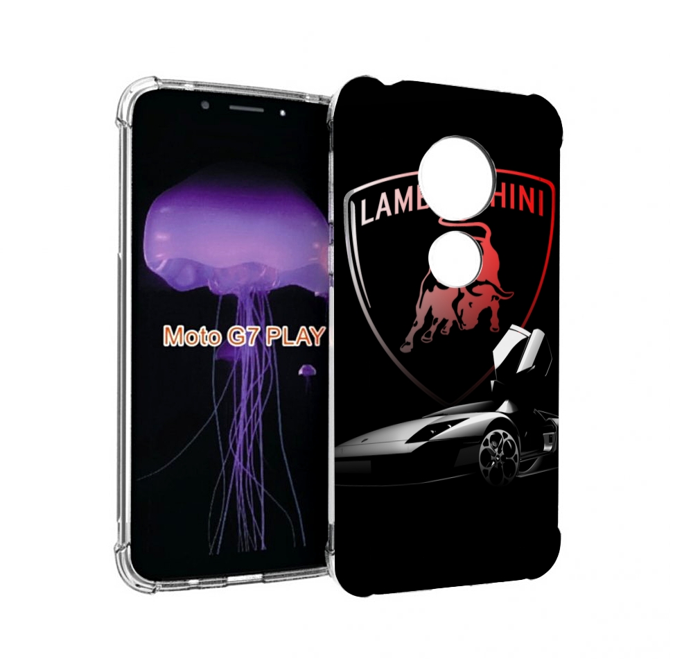 

Чехол MyPads Ламборгини-black мужской для Motorola Moto G7 Play, Прозрачный, Tocco