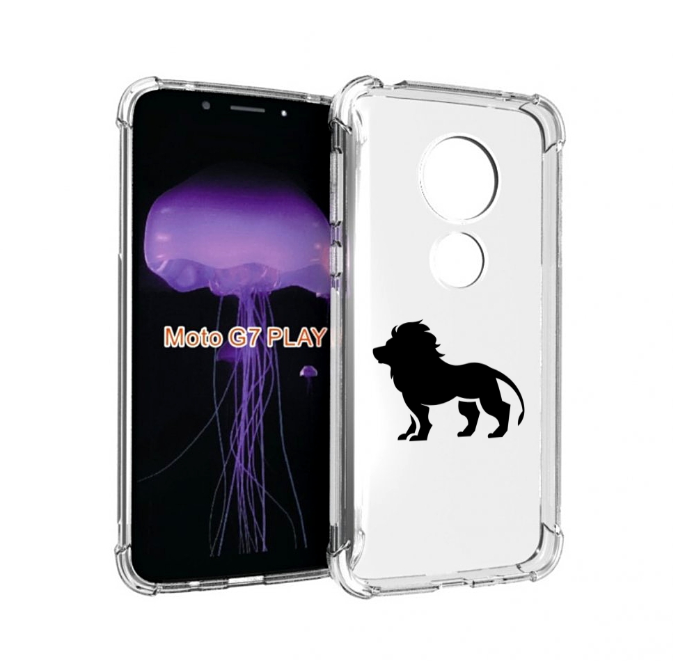 

Чехол MyPads Лев для Motorola Moto G7 Play, Прозрачный, Tocco
