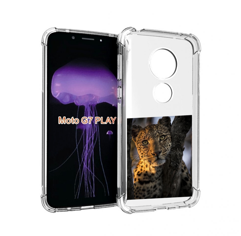 

Чехол MyPads Леопард для Motorola Moto G7 Play, Прозрачный, Tocco