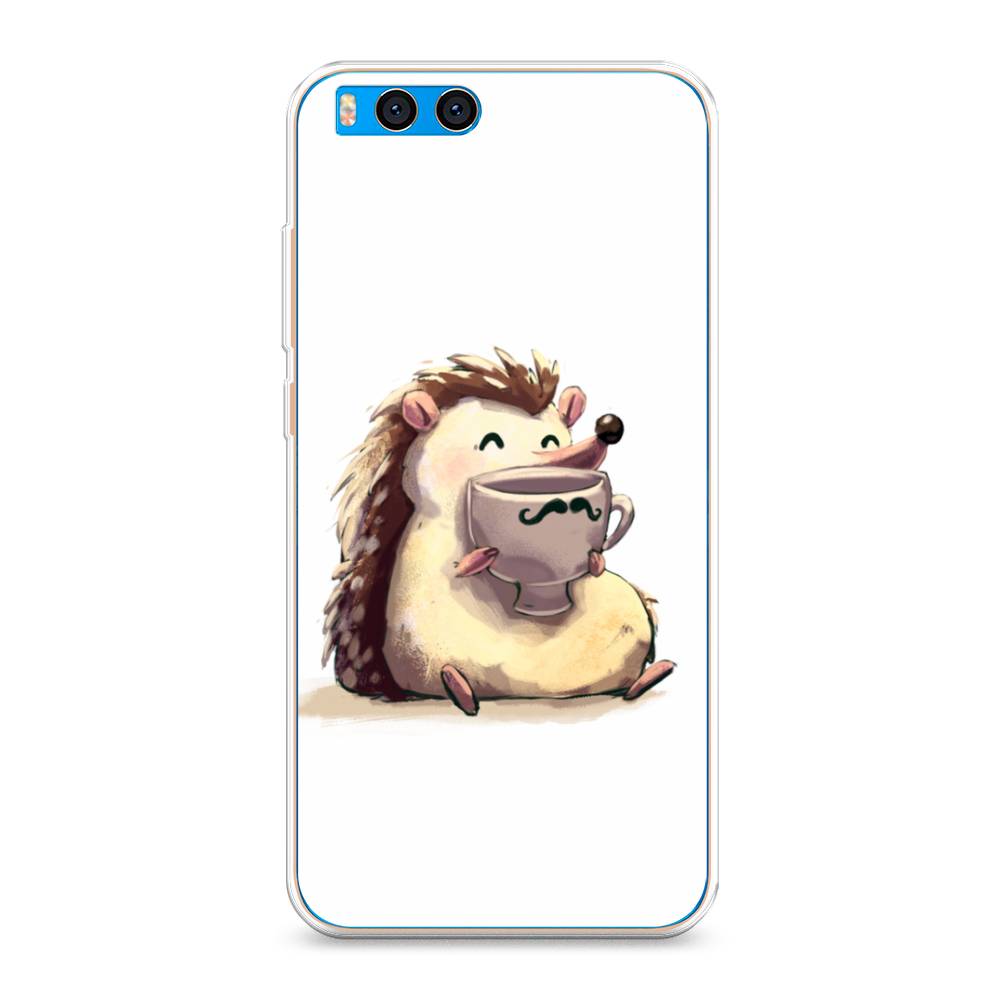 

Чехол Awog на Xiaomi Mi Note 3 "Еж кофеман", Разноцветный, 32450-10