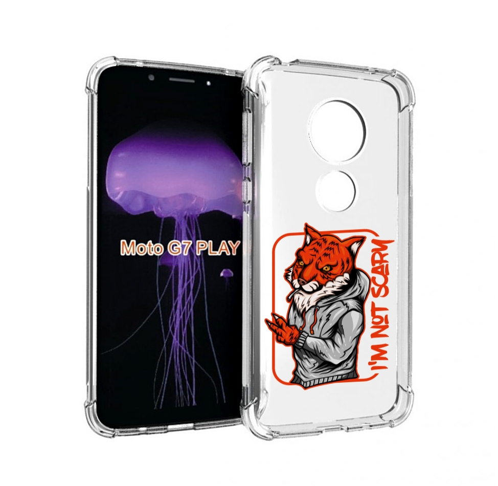 

Чехол MyPads Лис для Motorola Moto G7 Play, Прозрачный, Tocco