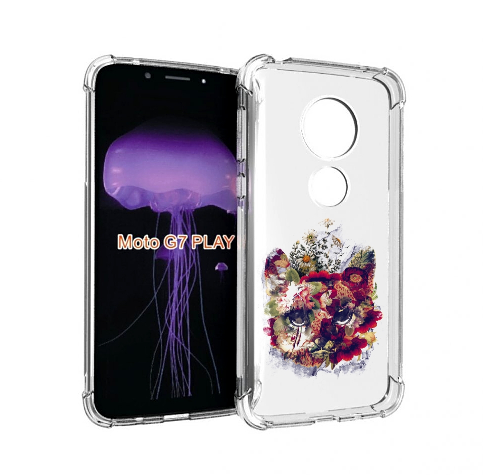

Чехол MyPads Лиса в цветах-2 для Motorola Moto G7 Play, Прозрачный, Tocco