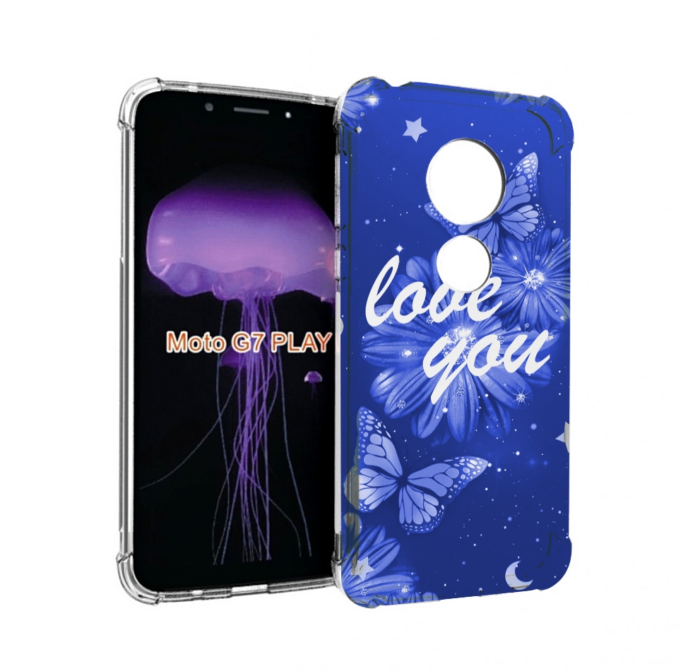 

Чехол MyPads Люблю-тебя-с-бабочками для Motorola Moto G7 Play, Прозрачный, Tocco