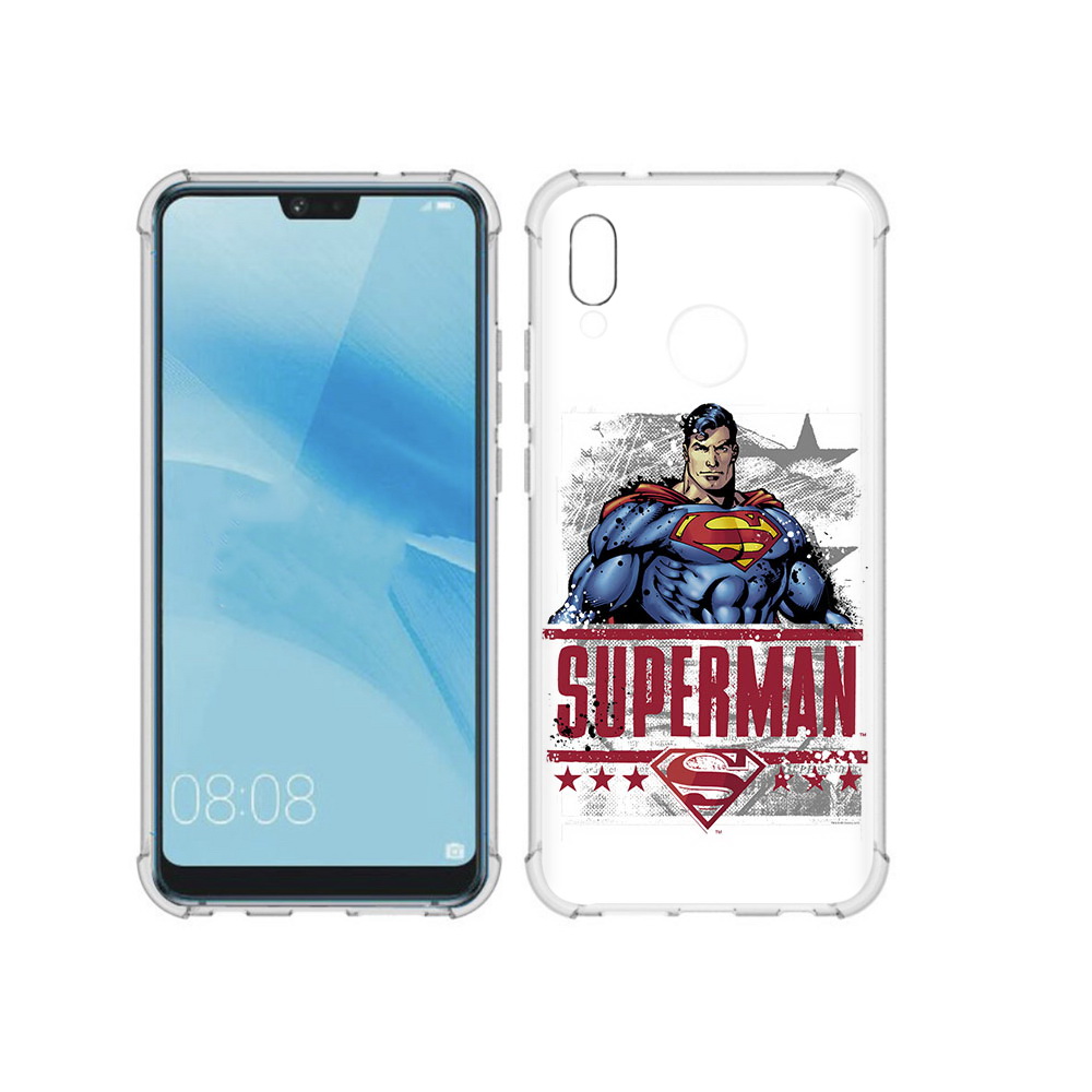 

Чехол MyPads Tocco для Huawei P20 Lite рисунок супермен (PT130405.51.583), Прозрачный, Tocco