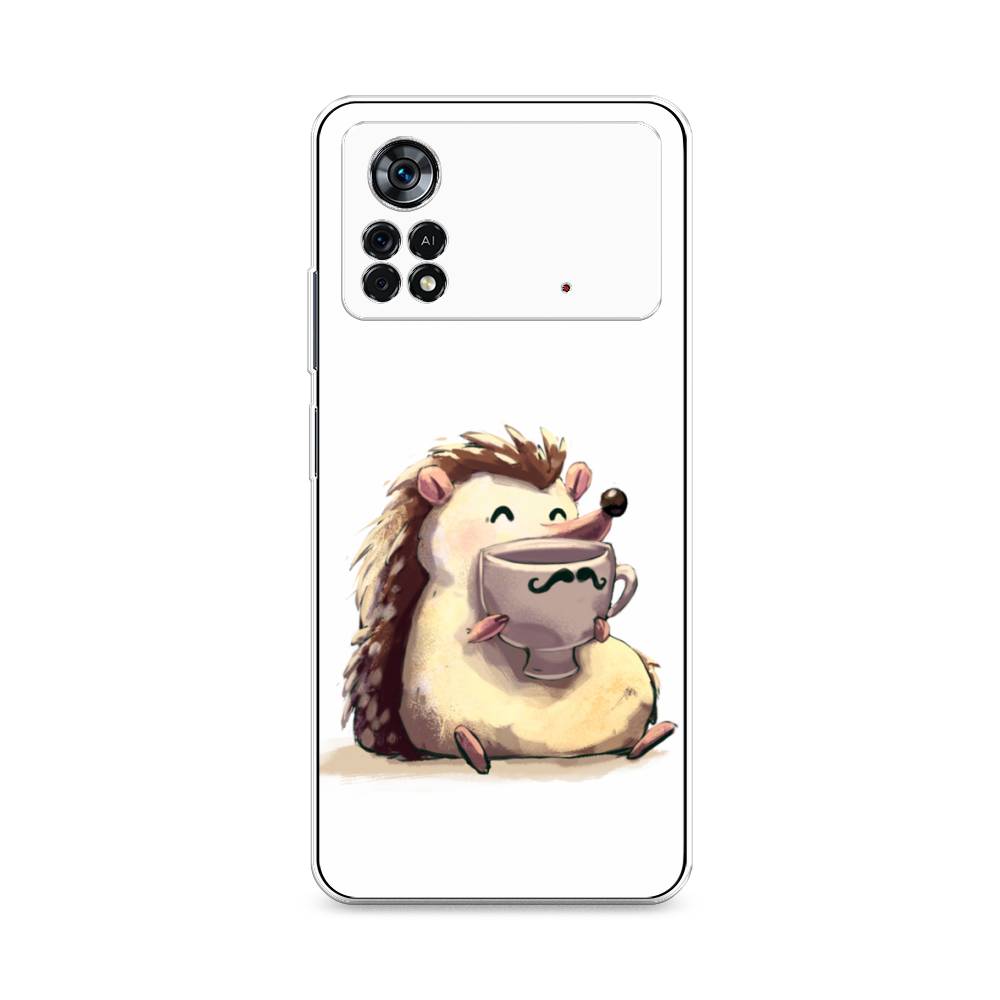 

Чехол Awog на Poco X4 Pro 5G "Еж кофеман", Разноцветный, 313150-10
