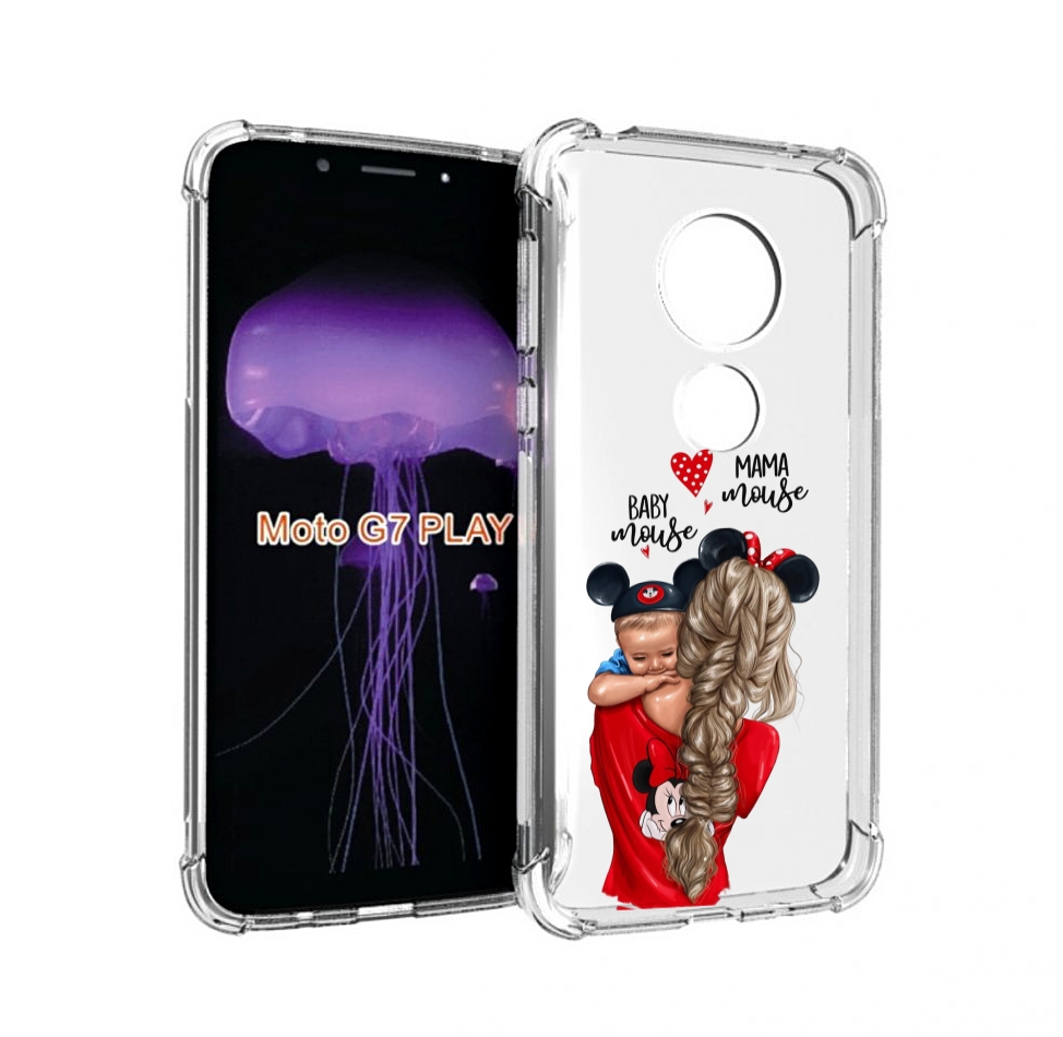 

Чехол MyPads Мама-маус женский для Motorola Moto G7 Play, Прозрачный, Tocco