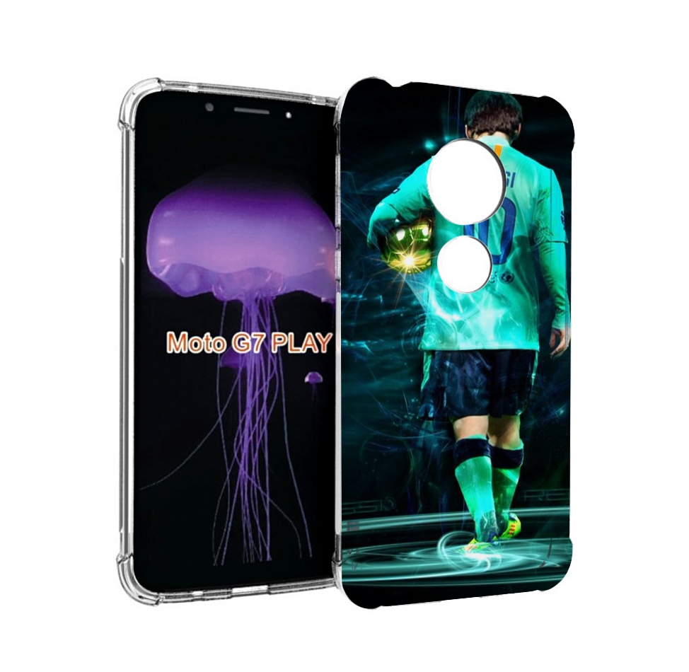

Чехол MyPads Месси мужской для Motorola Moto G7 Play, Прозрачный, Tocco