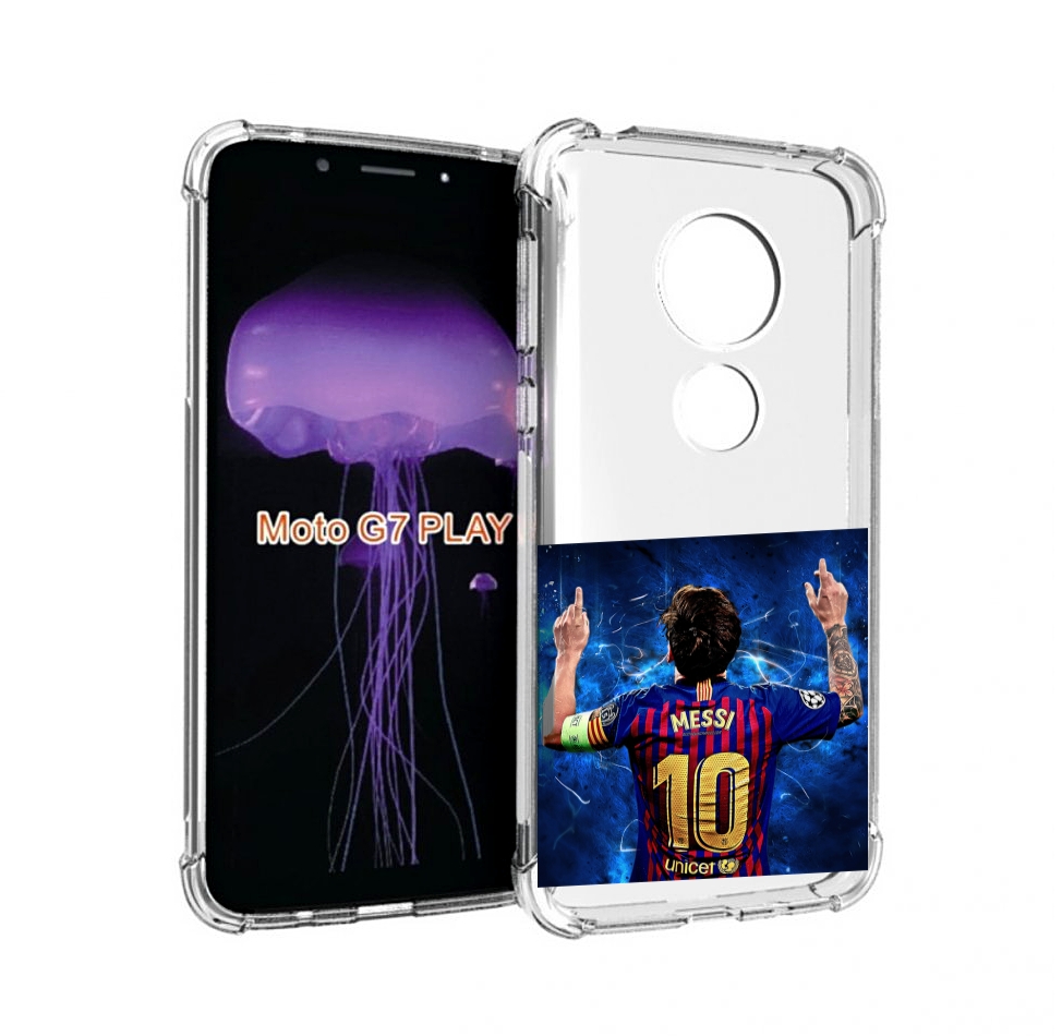 

Чехол MyPads Месси-10 мужской для Motorola Moto G7 Play, Прозрачный, Tocco