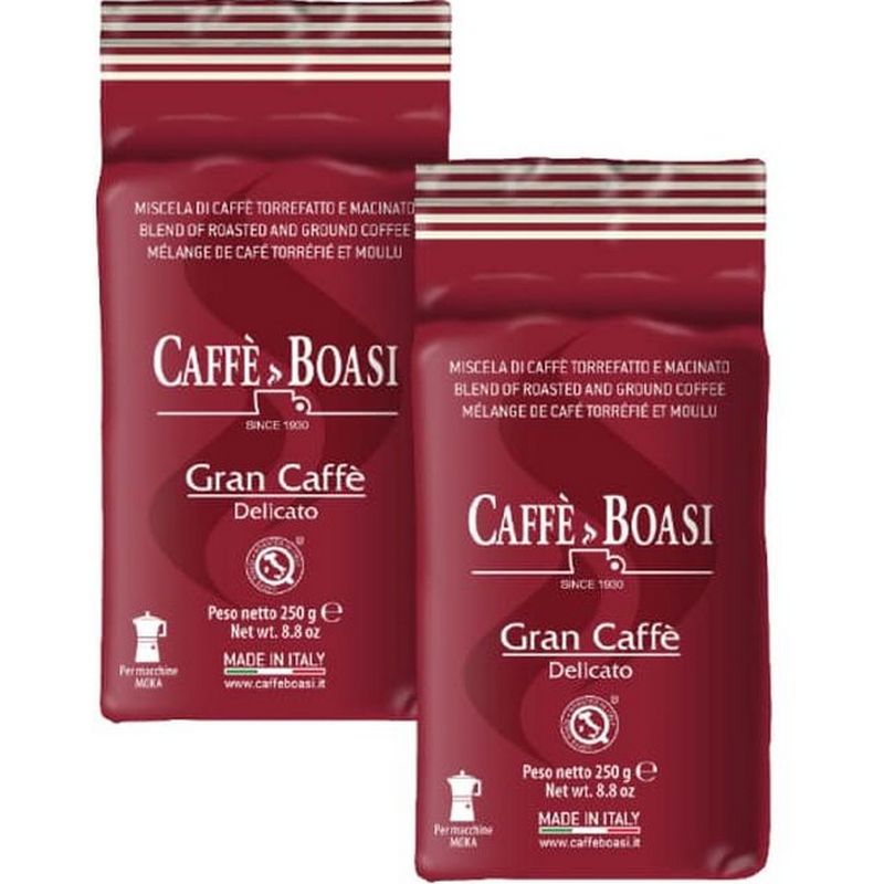 

Кофе молотый Caffe Boasi "Gran Caffe Delicato", 2 шт х 250 г