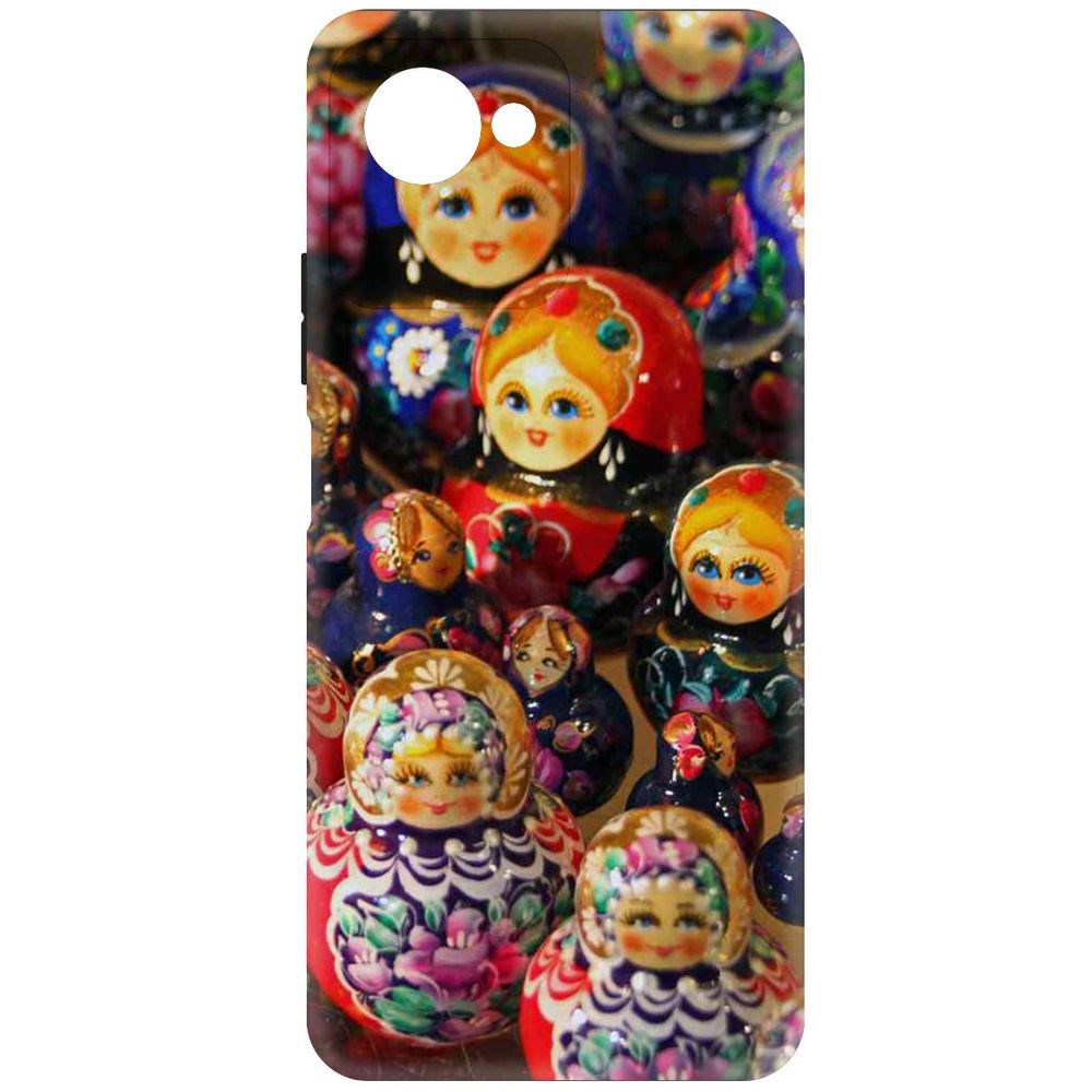

Чехол-накладка Софт Матрешка для Realme C30s, Черный