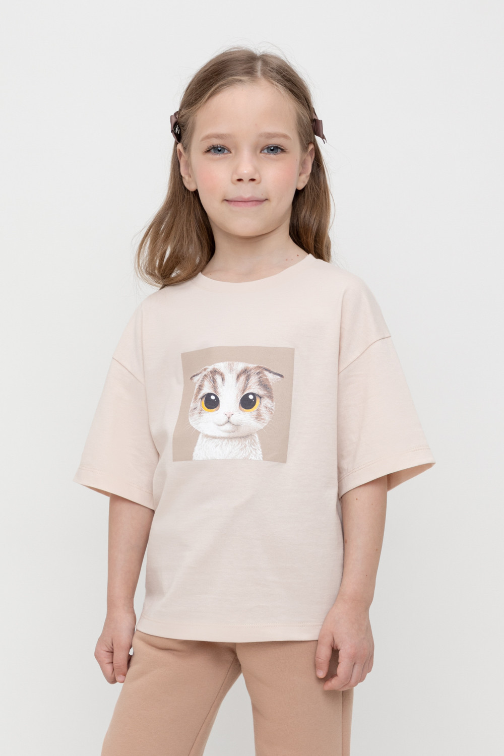 

Футболка детская CROCKID М 2825-5, бежевый, 104, М 2825-5