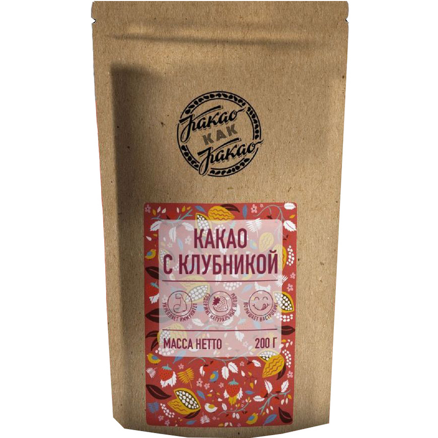 

Какао-порошок Какао как Какао "С клубникой", 200 г