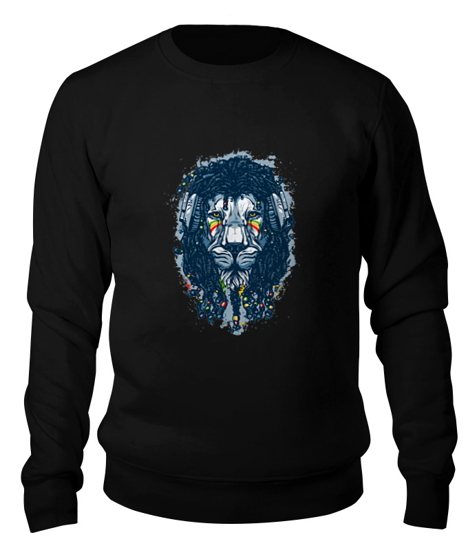 

Свитшот Printio Rastaleon черный 2XL, Rastaleon
