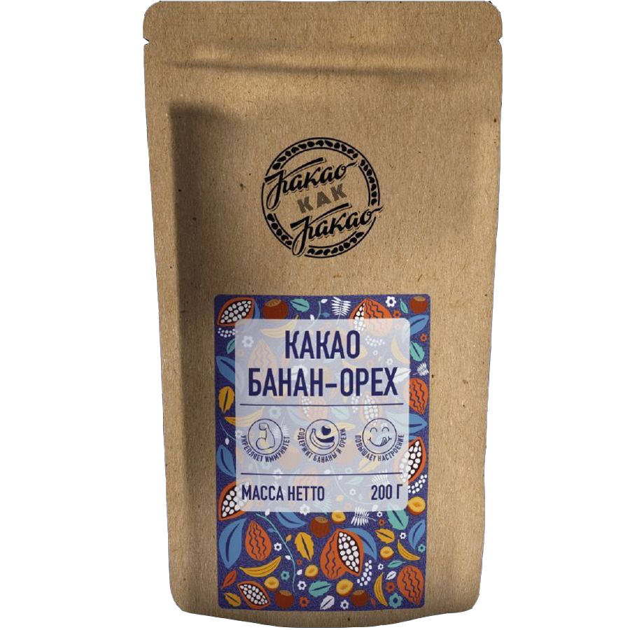 

Какао-порошок Какао как Какао "Банан-орех", 200 г