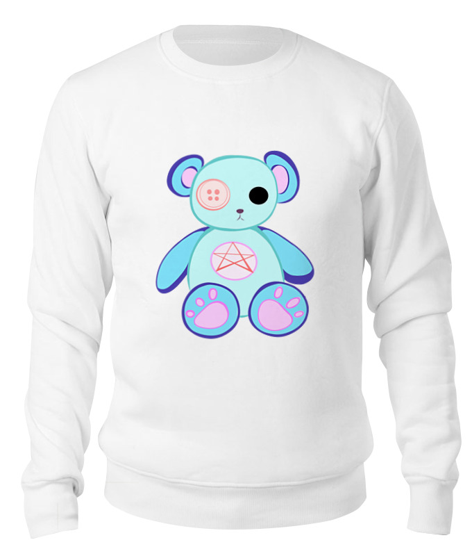 

Свитшот Printio Мишка белый 2XL, Мишка