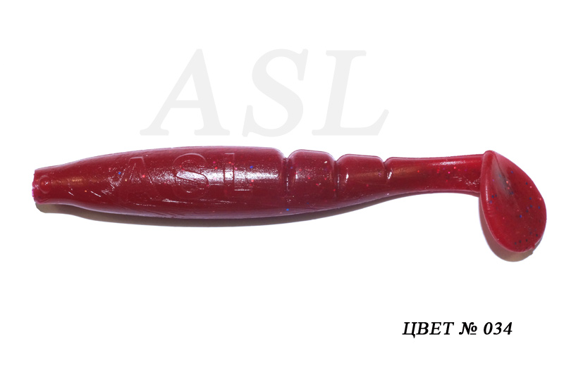 

Силиконовая приманка ASL Самурай цв. 034 L-7,5см 6шт/уп, Самурай
