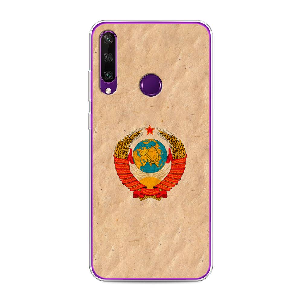 

Чехол Awog на Huawei Y6p "Союз пролетариев", Бежевый;красный, 6103250-10
