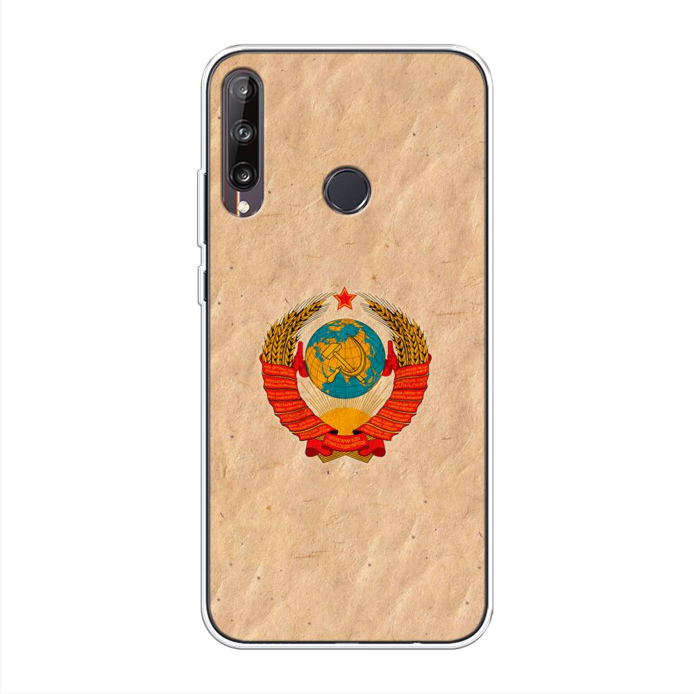 

Чехол Awog на Huawei Y7p "Союз пролетариев", Бежевый;красный, 6103350-10