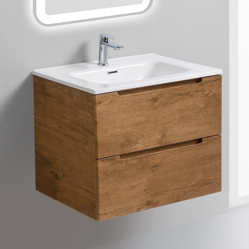 

Тумба с раковиной BelBagno Etna 60 rovere nature, Белый