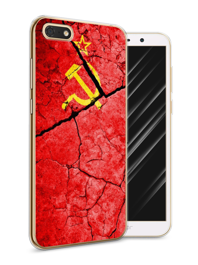 

Чехол Awog на Honor 7A "СССР", Красный;черный;желтый, 65250-5