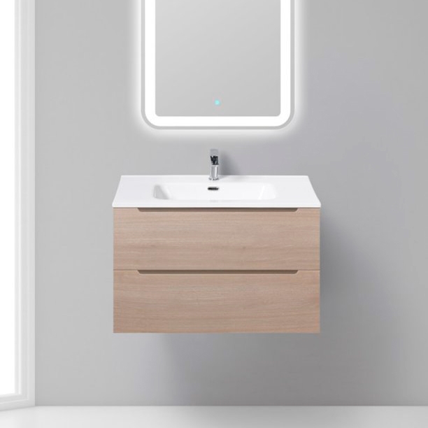 

Тумба с раковиной BelBagno Etna 80 rovere grigio, Белый