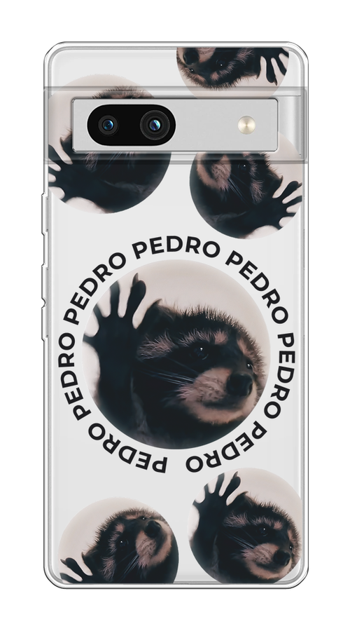 

Чехол на Google Pixel 7A "Pedro енот", Черный;бежевый;прозрачный, 271450-1