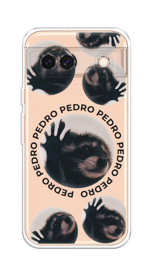 

Чехол на Google Pixel 8A "Pedro енот", Черный;бежевый;прозрачный, 271750-1