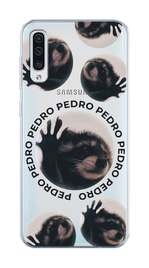 

Чехол на Samsung Galaxy A50/A30S "Pedro енот", Черный;бежевый;прозрачный, 28850-1