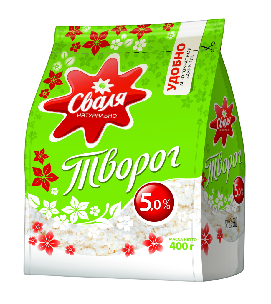 

Творог Сваля 5% БЗМЖ 400 г