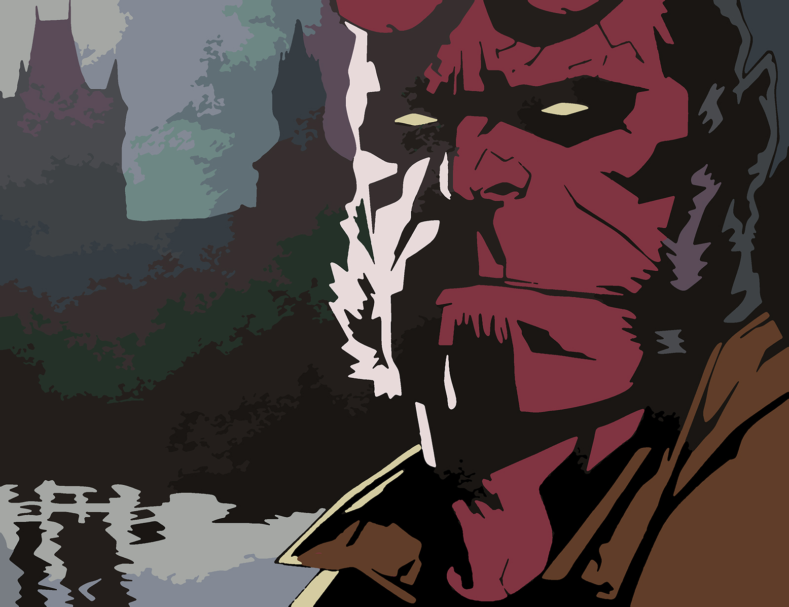 

Картина по номерам Красиво Красим Hellboy 70х90см, Hellboy