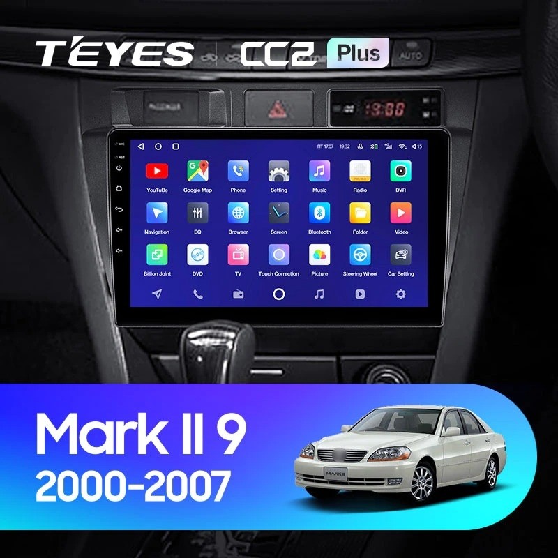 

Штатная магнитола Teyes CC2 Plus 4/64 Toyota Mark II 9 X100 (2000-2007), CC2 Plus