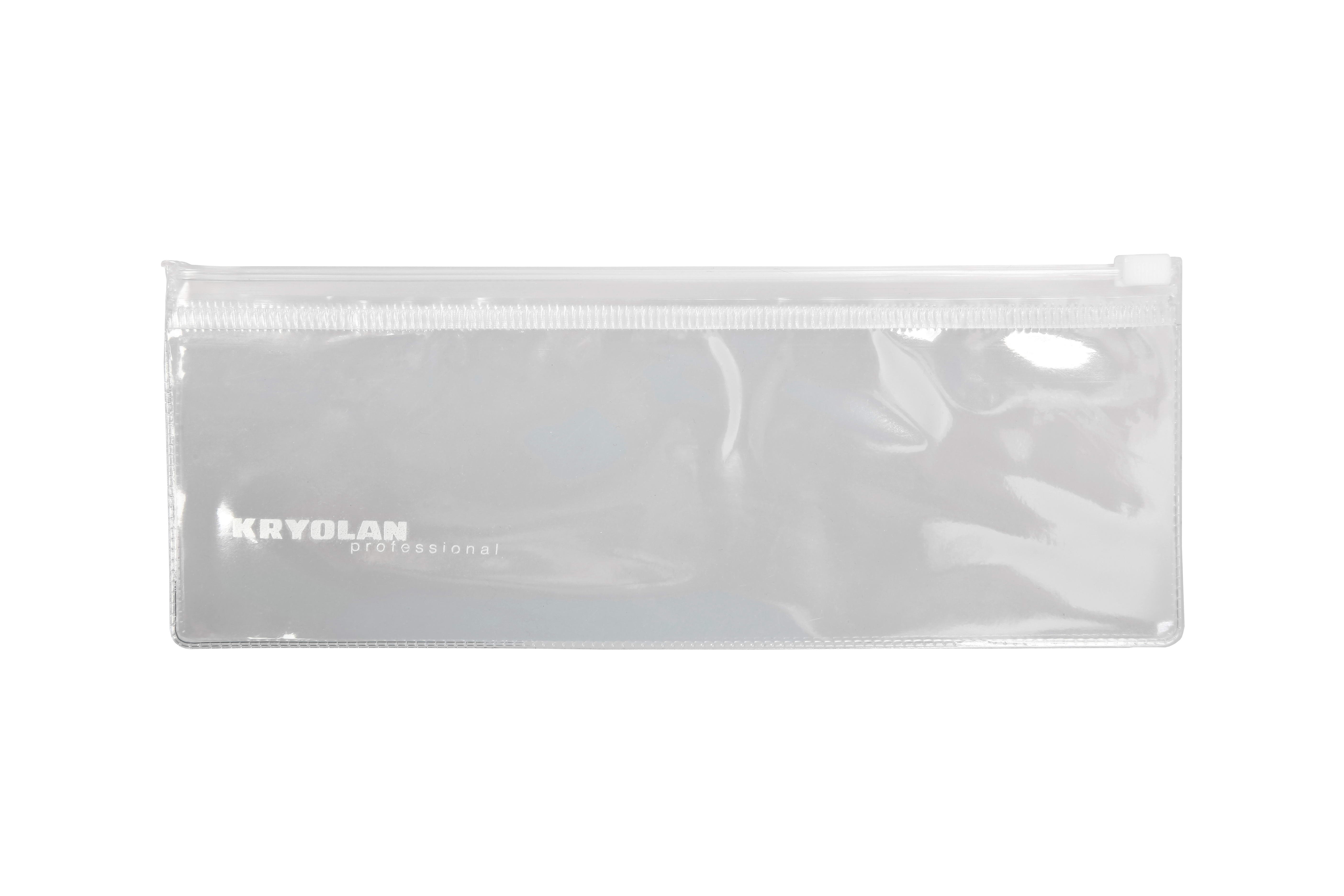 

Футляр для кистей Kryolan прозрачный, на молнии, 22*14см