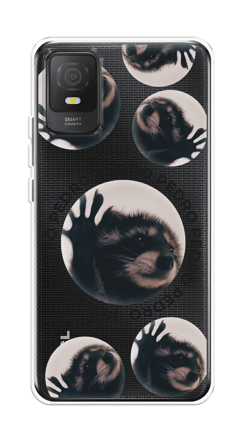 

Чехол на TCL 403 "Pedro енот", Черный;бежевый;прозрачный, 291650-1