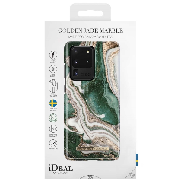 фото Чехол для смартфона ideal of sweden galaxy s20+ golden jade marble (idfcaw18-s11-98)