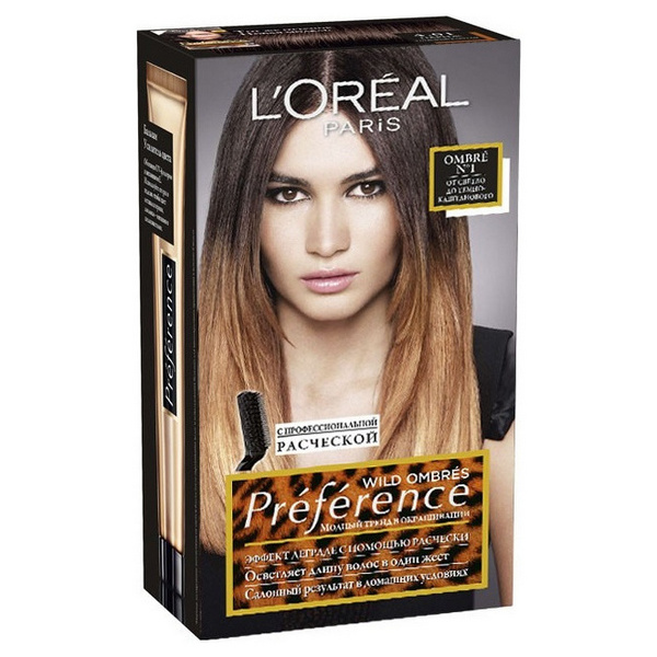 фото Краска для волос l`oreal paris preferance ombres 01 40 мл l'oreal paris