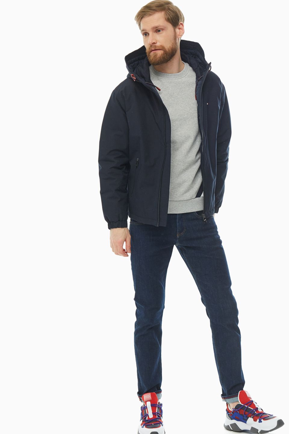 

Куртка мужская Tommy Hilfiger MW0MW12007 DW5 синяя S, Синий, MW0MW12007 DW5