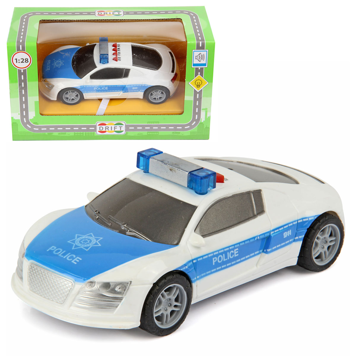 

Машина фрикционная Police car light
