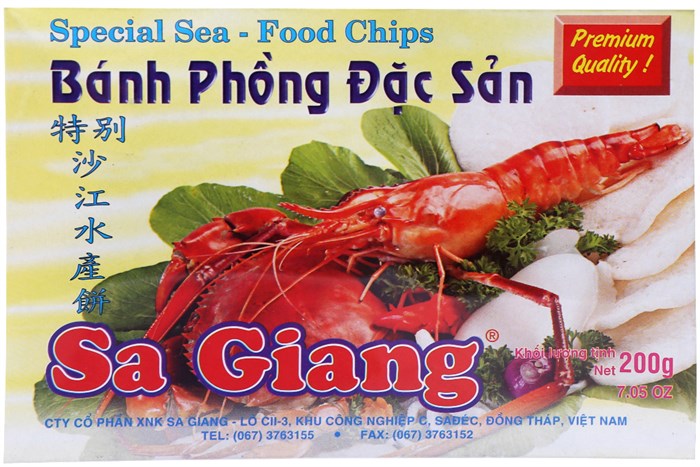 

SA GIANG Чипсы со вкусом морепродуктов Phong Dac San 200 г