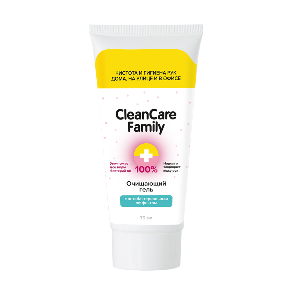 

Очищающий гель с антибактериальным эффектом CleanCare Family, 75 мл
