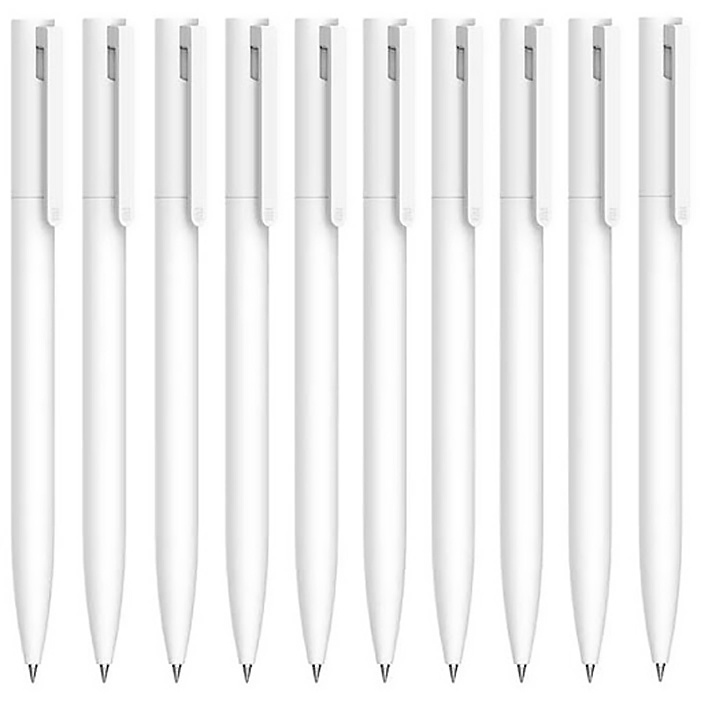 Набор ручек гелевых Xiaomi Mi Gel Ink Pen Black, черные, 0,5 мм, 10 шт.