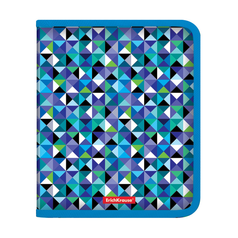 

Папка для тетрадей на молнии пластиковая ErichKrause® Cubes, A5+ (в пакете по 4 шт.)