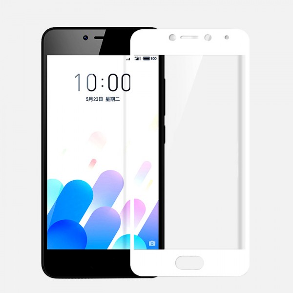 

Защитное стекло Artis 2.5D CP+ на весь экран (цветное) для Meizu M5c (Белый)