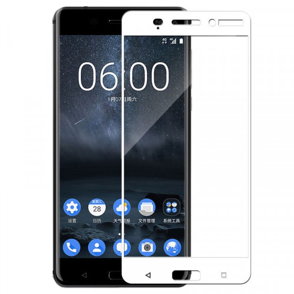 Защитное стекло Artis 2.5D CP+ на весь экран (цветное) для Nokia 6 (Белый)