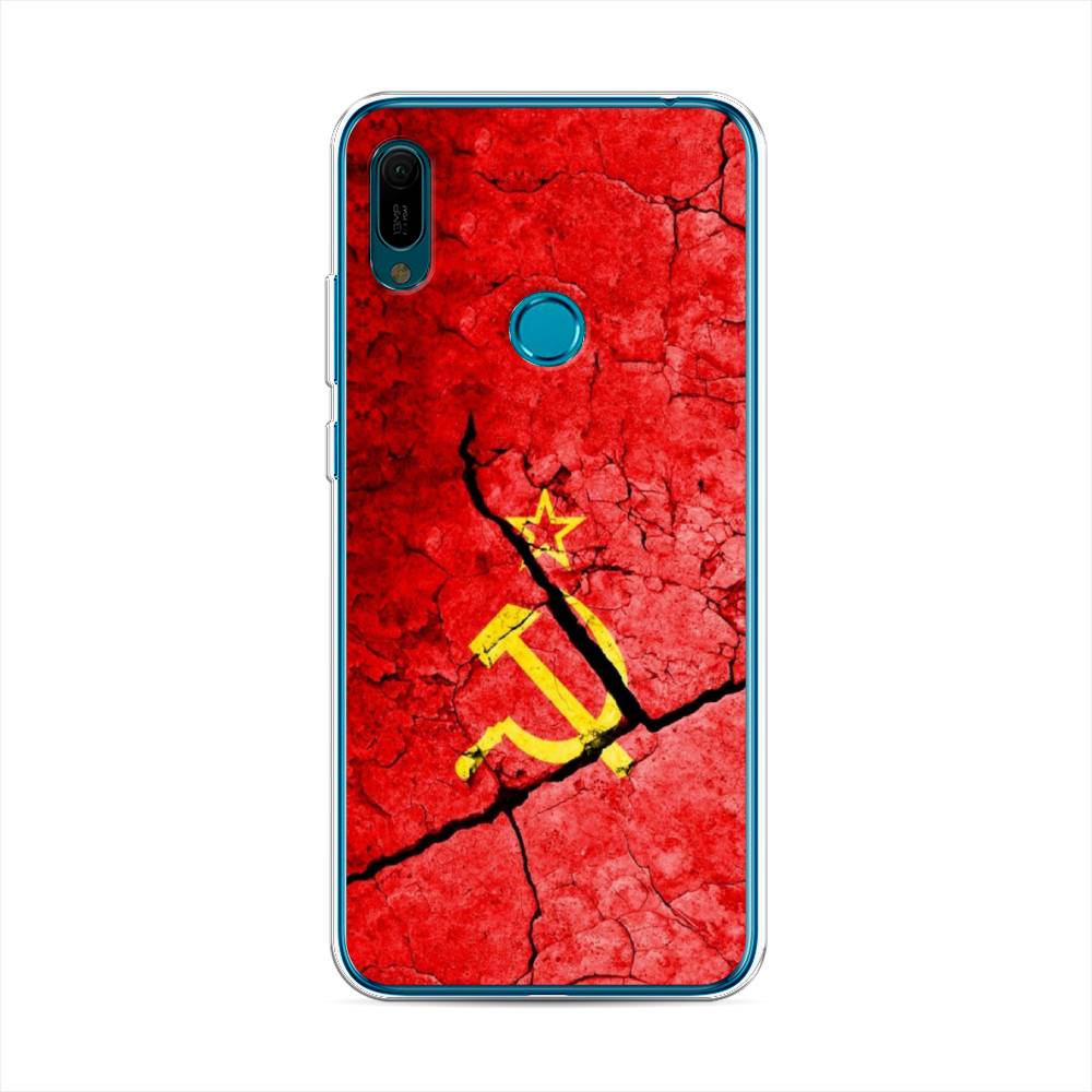 

Чехол Awog на Huawei Y6 2019 "СССР", Красный;черный;желтый, 68650-5