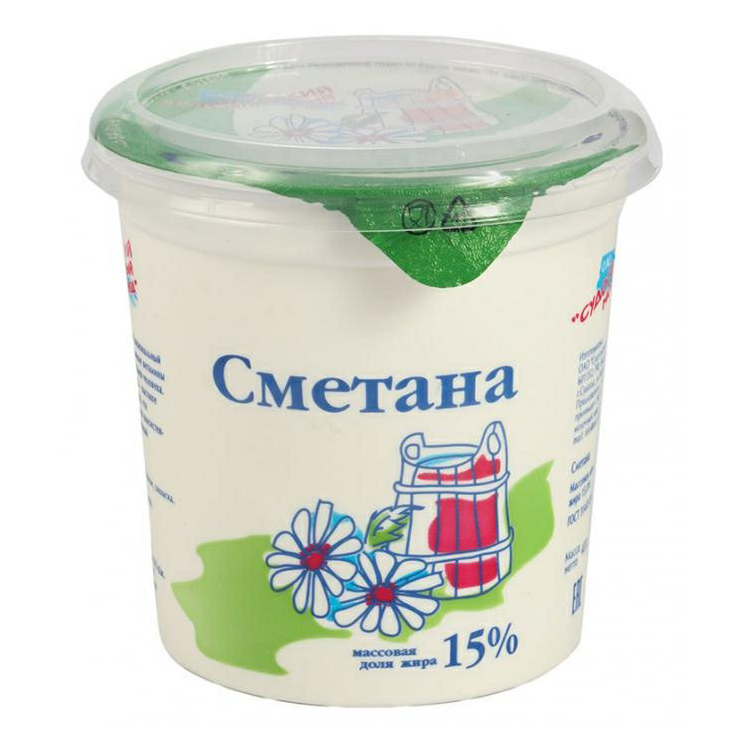 

Сметана Судогодский молочный завод 15% бзмж 400 г