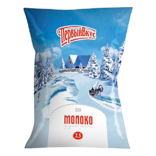 

Молоко 2,5% пастеризованное 1 л Первый вкус БЗМЖ