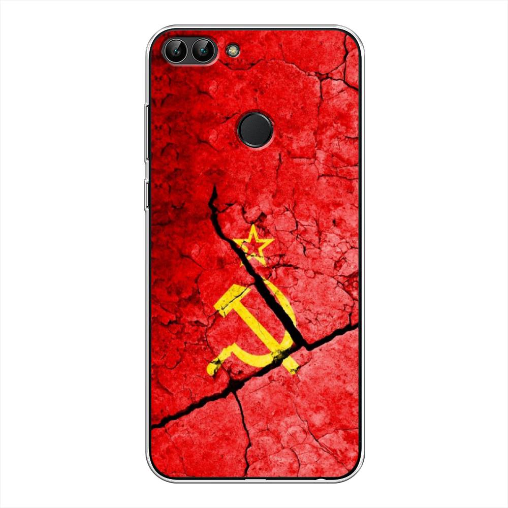 

Чехол Awog на Huawei Y9 2018 "СССР", Красный;черный;желтый, 64950-5