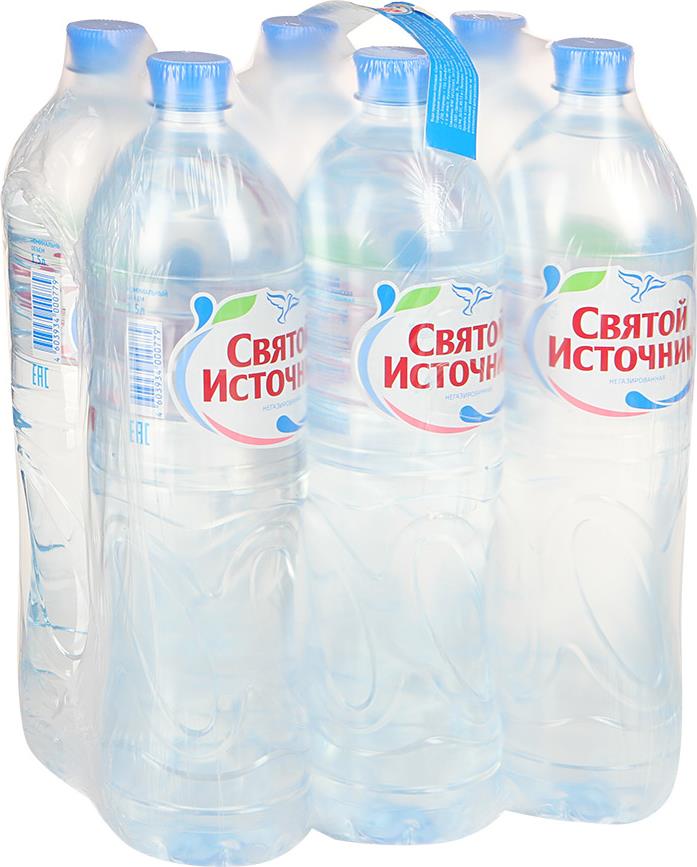 

Вода природная питьевая Святой Источник негазированная 1,5 л