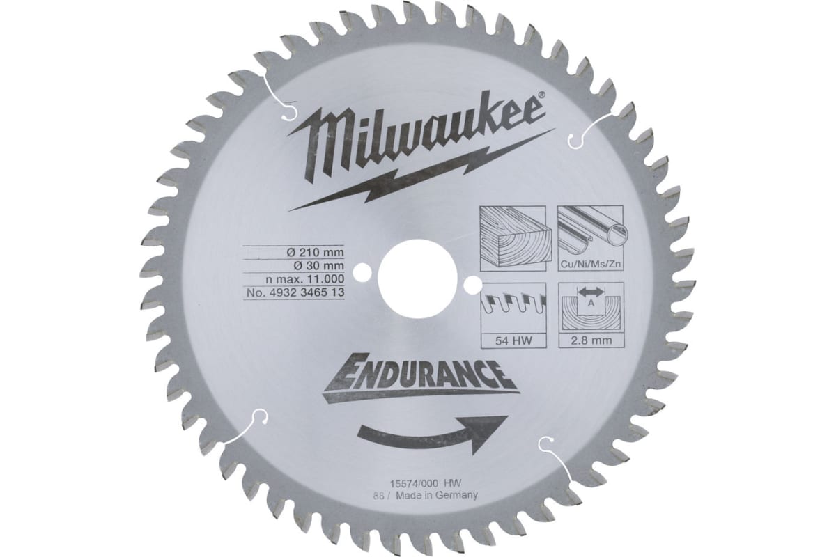 

Пильный диск 210х30 Z54, CIRCULAR SAW BLADE Circ S 210x30x54ZP1M