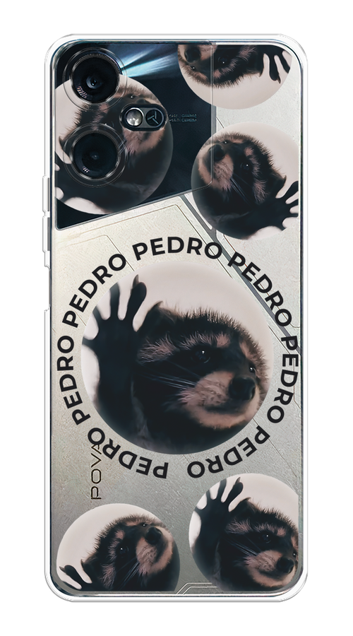 

Чехол на Tecno Pova Neo 3 "Pedro енот", Черный;бежевый;прозрачный, 304450-1